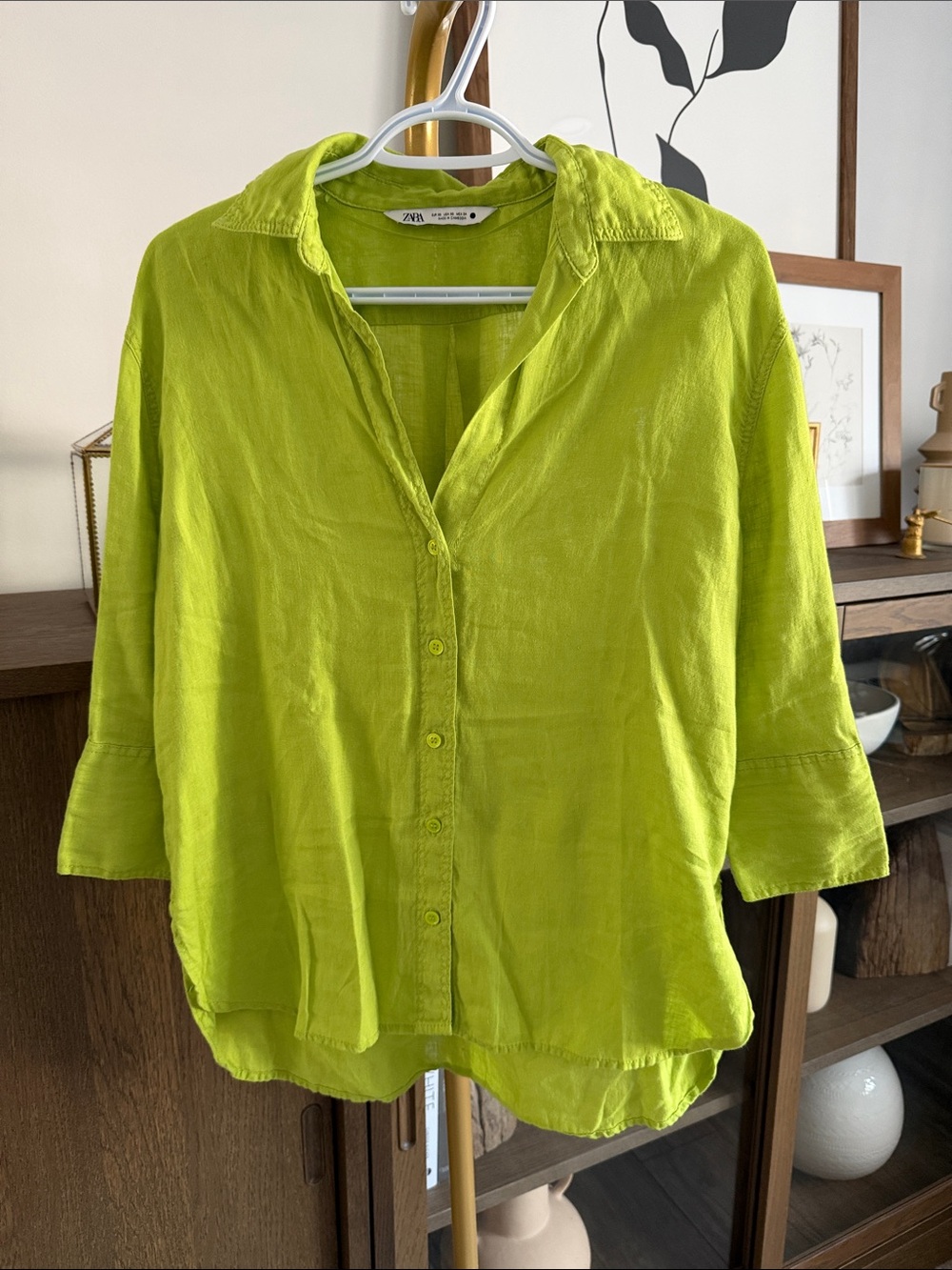36. ZARA LINEN top. XS (oversized ) PTP 24